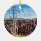 Royal Gorge Bridge Side Uitzicht Circle Ornament (Achterkant)