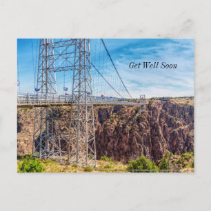 Royal Gorge Bridge Side Uitzicht krijgen goed Brie Briefkaart