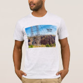Royal Gorge Bridge Side Uitzicht Mannen T-shirt (Voorkant)