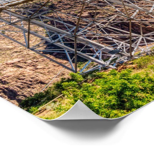 Royal Gorge Bridge Side Uitzicht Poster (Hoek)