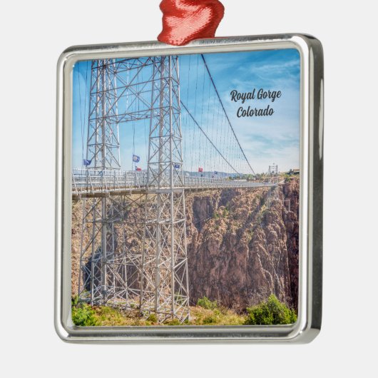 Royal Gorge Bridge Side Uitzicht Premium Ornament (Links)