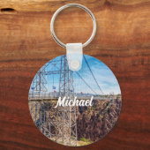 Royal Gorge Bridge Side Uitzicht Sleutelhanger (Voorkant)