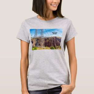 Royal Gorge Bridge Side Uitzicht T-shirt voor dame