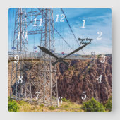 Royal Gorge Bridge Side Uitzicht wandklok (Voorkant)