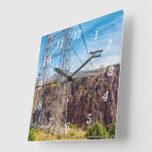 Royal Gorge Bridge Side Uitzicht wandklok (Hoek)