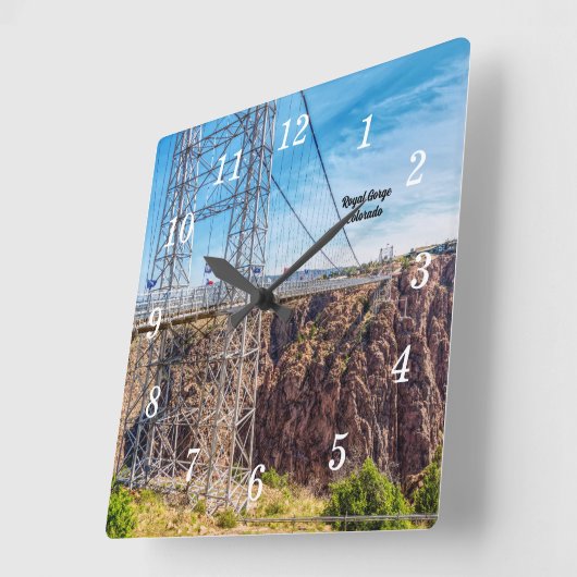 Royal Gorge Bridge Side Uitzicht wandklok (Hoek)