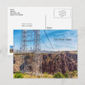 Royal Gorge Bridge Zijaanzicht Sneller beter wensk Briefkaart (Voorkant / Achterkant)