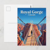 Royal Gorge Brug & Park USA Briefkaart (Voorkant / Achterkant)