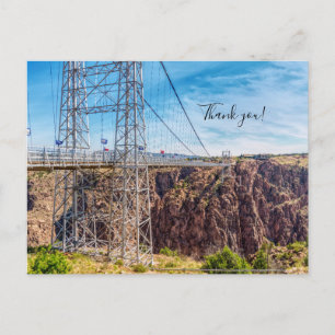 Royal Gorge Brug Zijaanzicht Dank U Kaartje Briefkaart