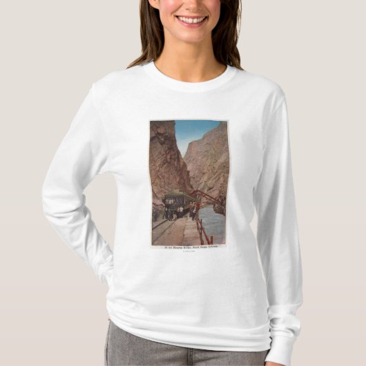 Royal Gorge, CO - Uitzicht van de Hanging Bridge T-shirt (Voorkant)