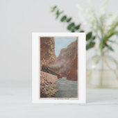 Royal Gorge, CO - Uitzicht van Train naast de rivi Briefkaart (Staand voorkant)