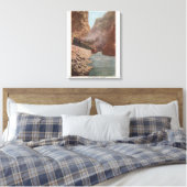 Royal Gorge, CO - Uitzicht van Train naast de rivi Canvas Afdruk (Insitu (Slaapkamer))