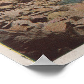 Royal Gorge, CO - Uitzicht van Train naast de rivi Poster (Hoek)