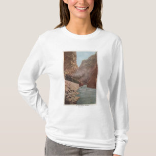 Royal Gorge, CO - Uitzicht van Train naast de rivi T-shirt