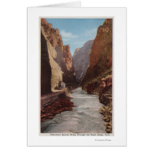 Royal Gorge, CO - Uitzicht van Train , rivier