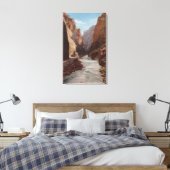Royal Gorge, CO - Uitzicht van Train , rivier Canvas Afdruk (Insitu (Slaapkamer))