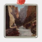 Royal Gorge, CO - Uitzicht van Train , rivier Metalen Ornament (Voorkant)