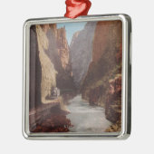 Royal Gorge, CO - Uitzicht van Train , rivier Metalen Ornament (Links)