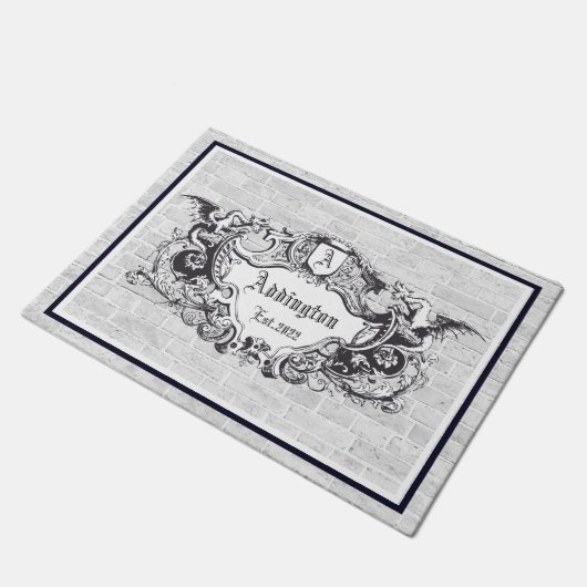 Royal Gothic Crest door Mat (Schuin)