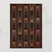 Royal Goud Zwart Great Gatsby Trouwreceptie Informatiekaartje (Achterkant)