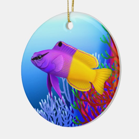 Royal Gramma Basslet Reef Fish Ornament (Links)