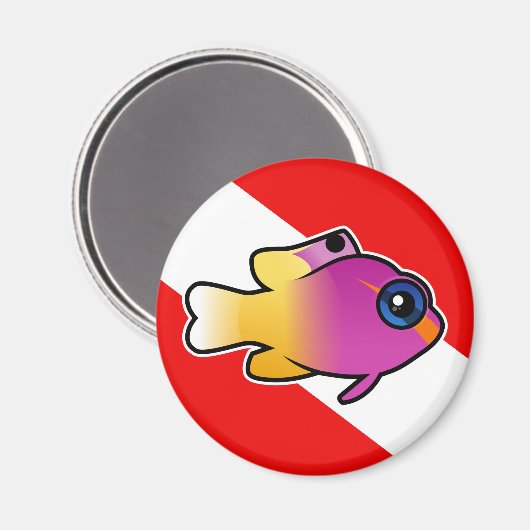 Royal Gramma Dive Flag Magneet (Voorkant / Achterkant)