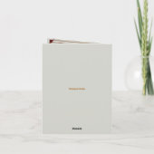 Royal Grey Wedding Groeten Wishing Congrates Bedankkaart (Achterkant)