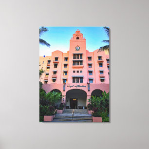 Royal Hawaiian Hotel Canvas Afdruk