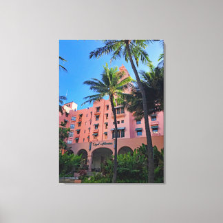 Royal Hawaiian Hotel Canvas Afdruk