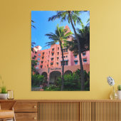 Royal Hawaiian Hotel Canvas Afdruk (Insitu (Woonkamer))
