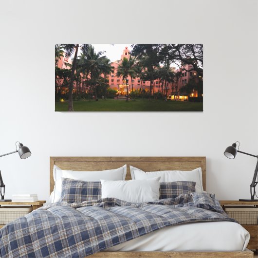 Royal Hawaiian Hotel Canvas Afdruk (Insitu (Slaapkamer))