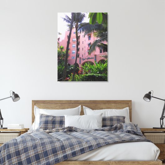 Royal Hawaiian Hotel Canvas Afdruk (Insitu (Slaapkamer))