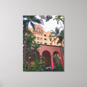 Royal Hawaiian Hotel Canvas Afdruk