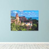 Royal Hawaiian Hotel Canvas Afdruk (Insitu (Houten vloer))
