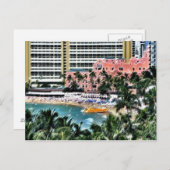 Royal Hawaiian Hotel, Honolulu, Hawai'i Briefkaart (Voorkant / Achterkant)