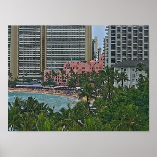 Royal Hawaiian Hotel, Honolulu, Hawai'i Poster (Voorkant)