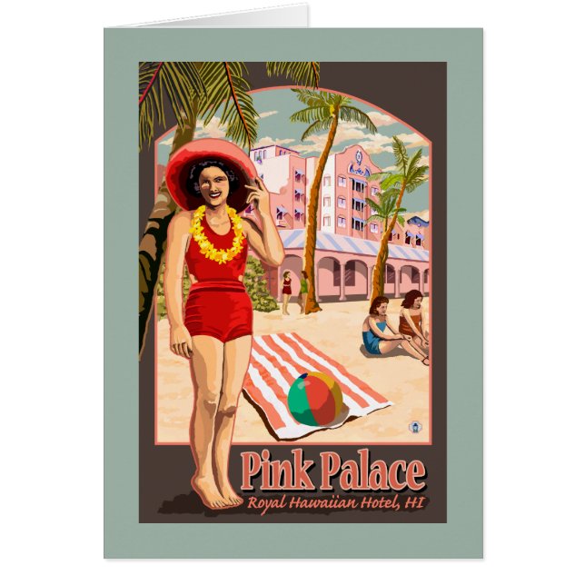 Royal Hawaiian Hotel in Hawaii (Voorkant)