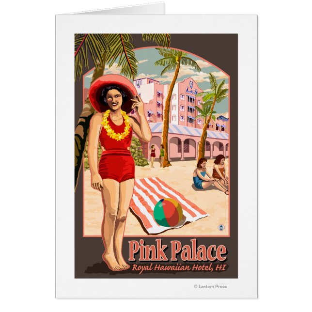 Royal Hawaiian Hotel in Hawaii (Voorkant)