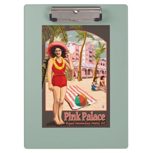 Royal Hawaiian Hotel in Hawaii Klembord (Voorkant)