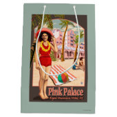 Royal Hawaiian Hotel in Hawaii Medium Cadeauzakje (Achterkant)