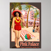 Royal Hawaiian Hotel in Hawaii Poster (Voorkant)