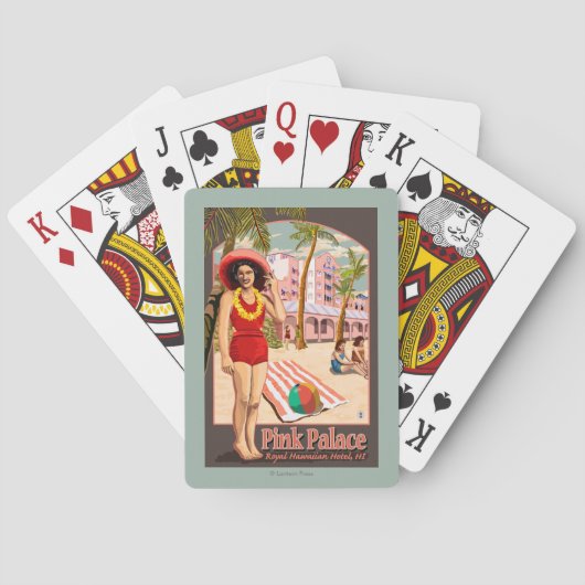 Royal Hawaiian Hotel in Hawaii Speelkaarten (Achterkant)