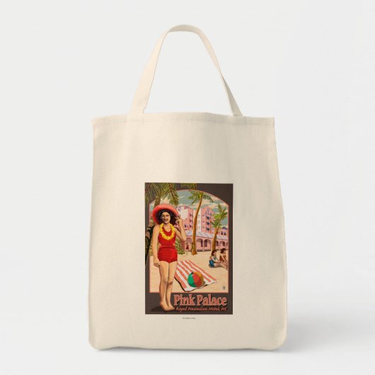 Royal Hawaiian Hotel in Hawaii Tote Bag (Voorkant)