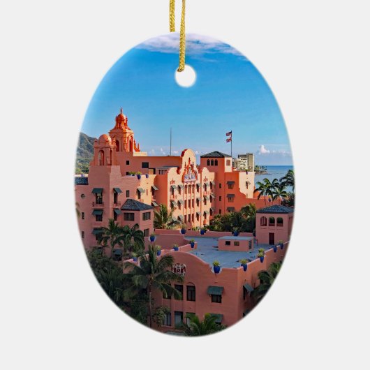 Royal Hawaiian Hotel Keramisch Ornament (Achterkant)