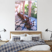 Royal Hawaiian Hotel Lanai Canvas Afdruk (Insitu (Slaapkamer))