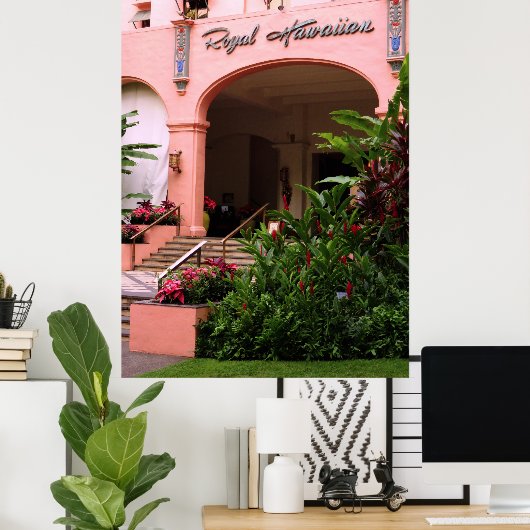 Royal Hawaiian Hotel Poster (Thuiskantoor)