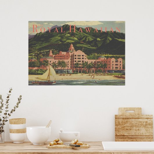  Royal Hawaiian Travel Poster (Keuken)