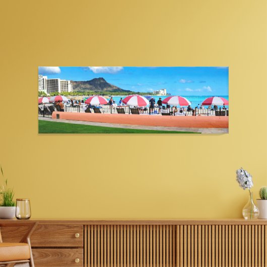 Royal Hawaiian Wall Canvas Afdruk (Insitu (Woonkamer))
