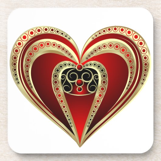 Royal Heart Drankjes Onderzetter (Voorkant)