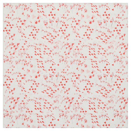 Royal Heart Flush Patroon, Stof (Swatch)